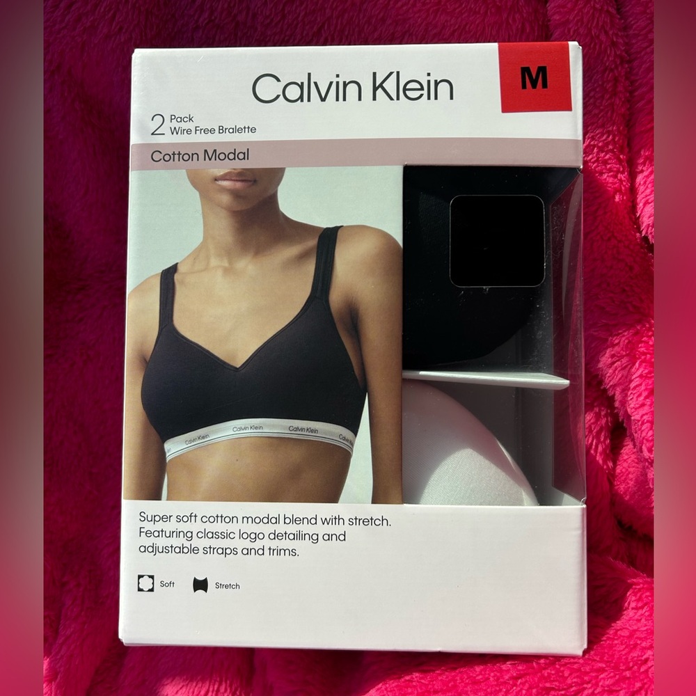 Calvin Klein Wire-Free Bralette 2-Pack